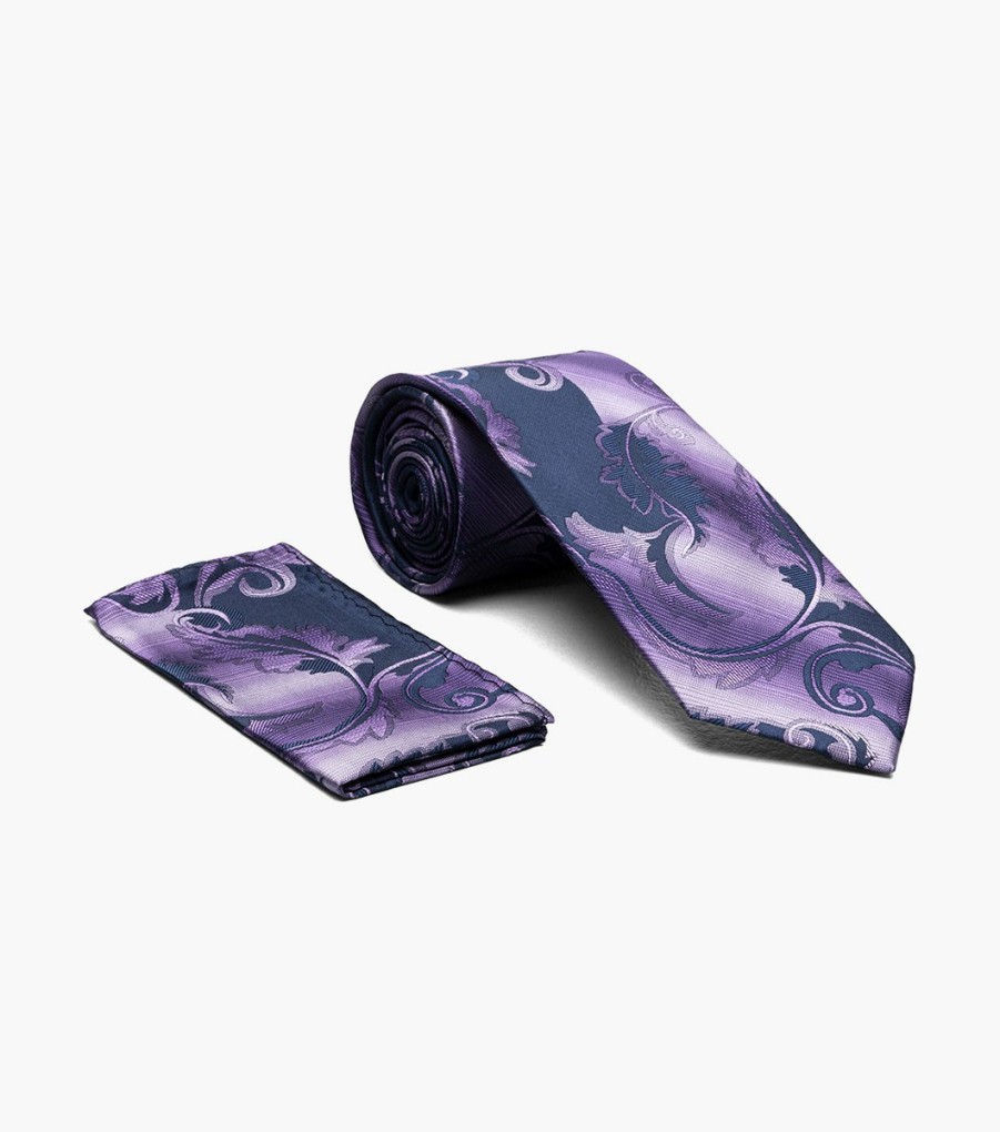 Ties | Stacy Adams David Tie & Hanky Set